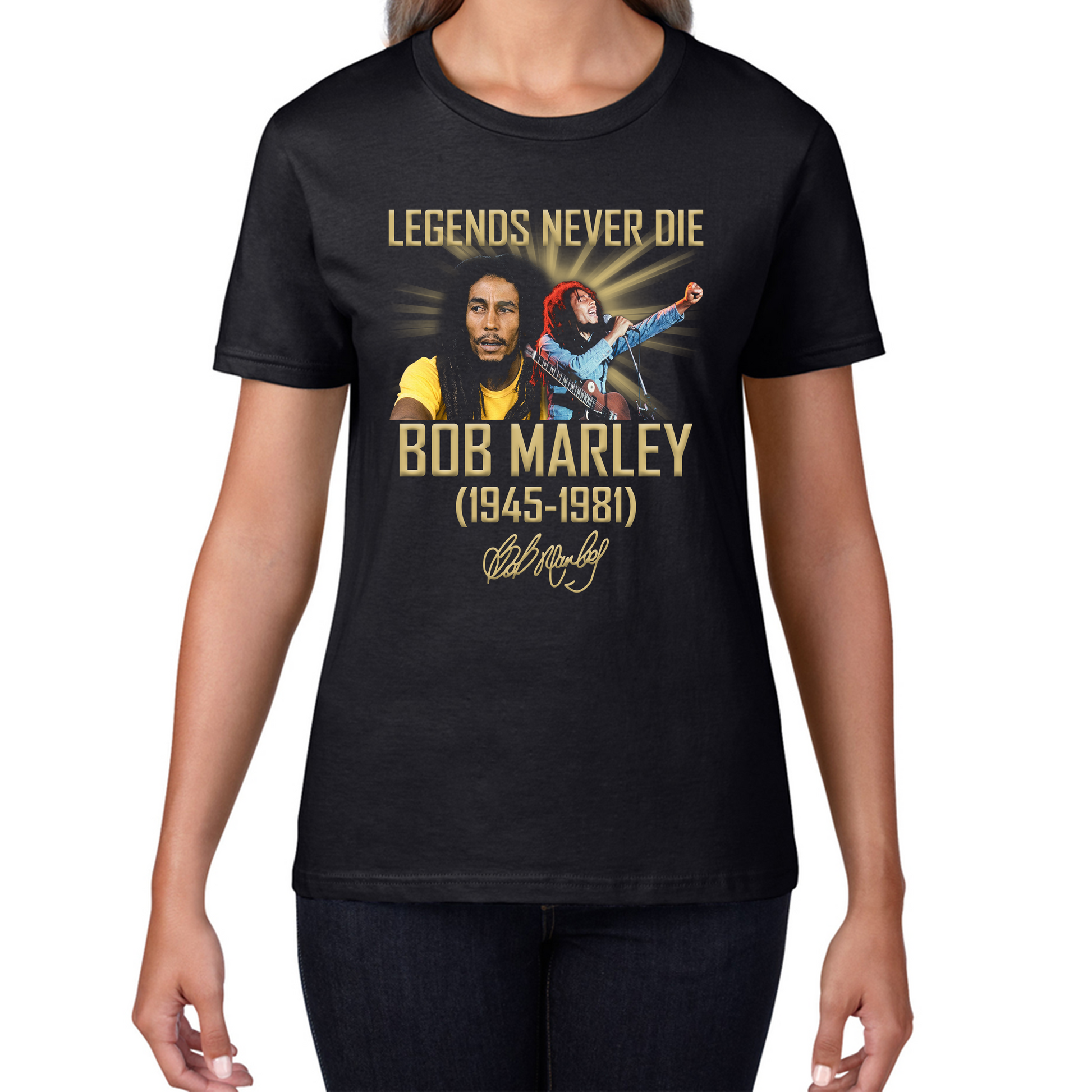 Bob Marley Legends Never Die T Shirt