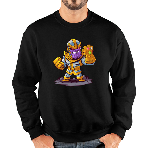 Thanos Mad Titan Cute Cartoon Jumper Marvel Avengers Comic Thanos Unisex Sweatshirt