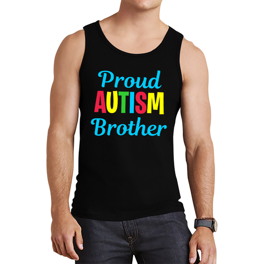 Proud Autism Brother Autism Awareness Tank Top