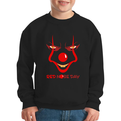 Pennywise Clown Face Red Nose Day Sweatshirt