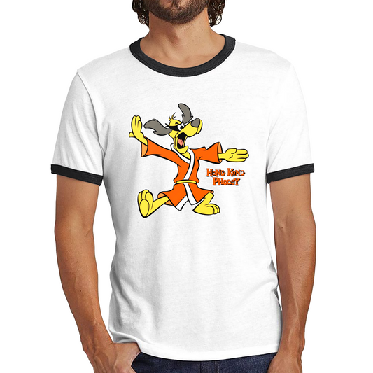 Hong Kong Phooey High Karate Animated TV Series Funny Cartoon Character Ringer T Shirt