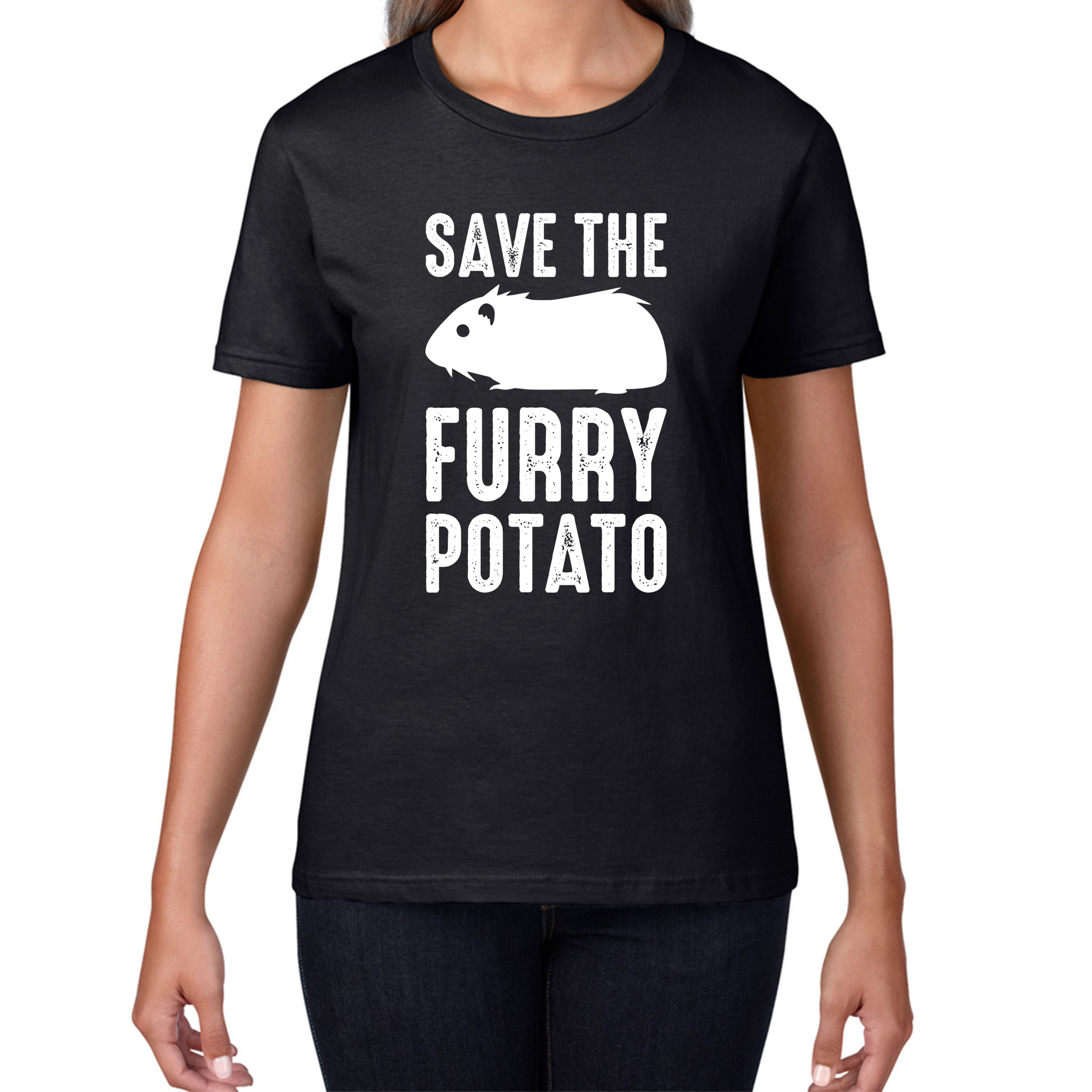 Save The Furry Potato Funny Guinea Pig T Shirt