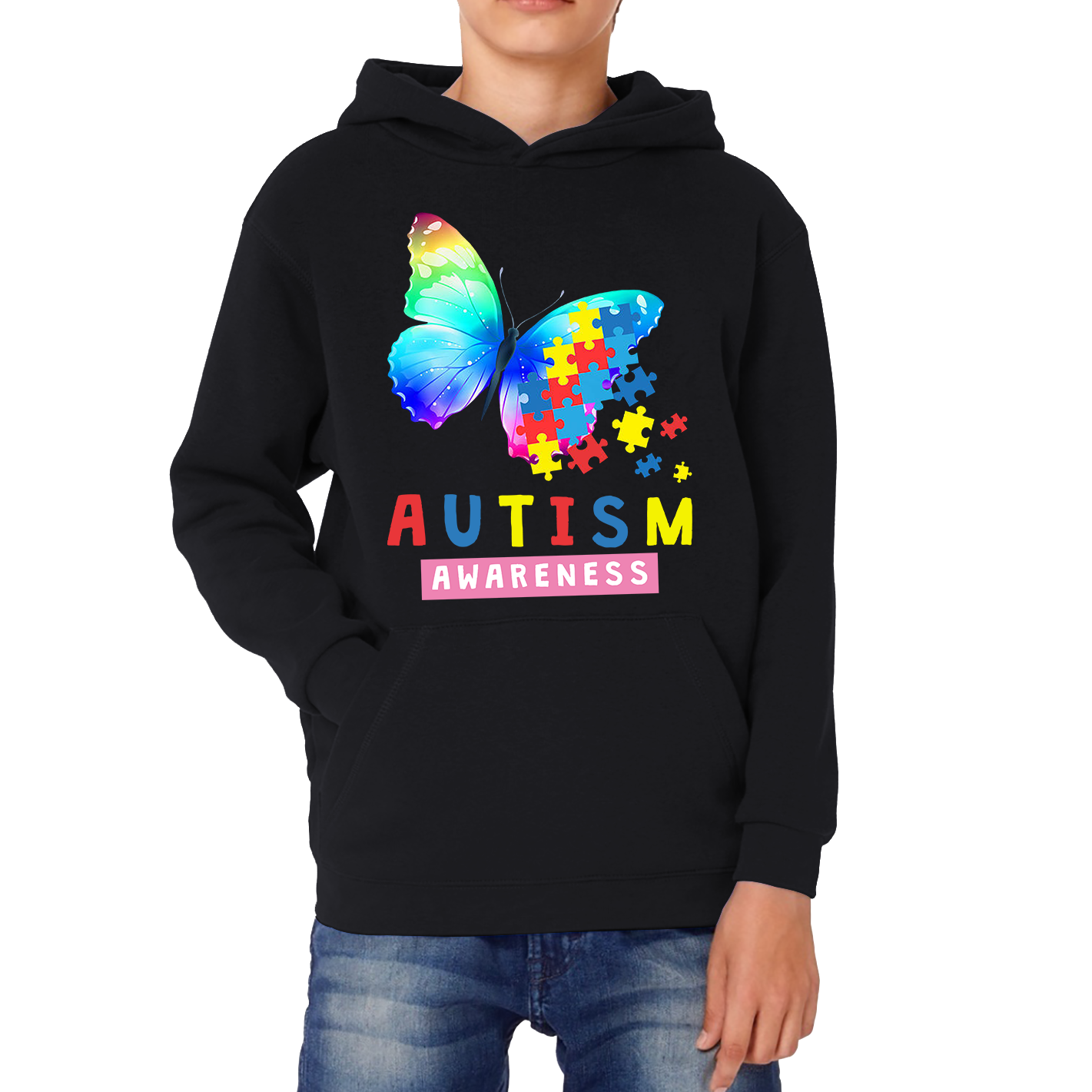 Autism Awareness Butterfly Design Hoodie