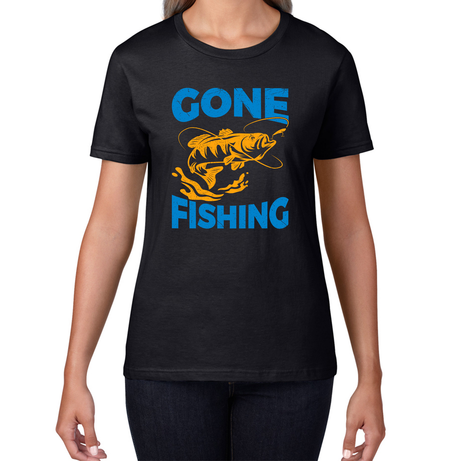 Gone Fishing Funny T Shirt