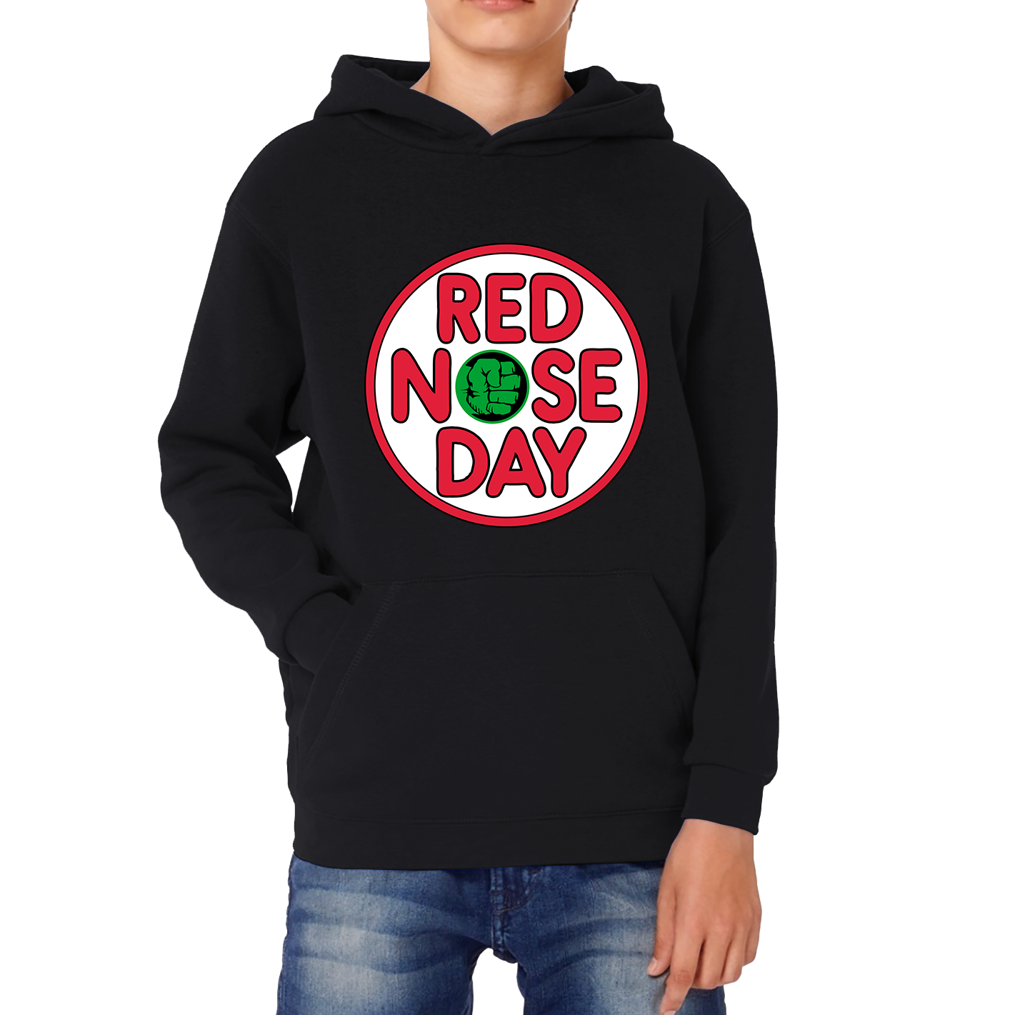 Hulk Hand Red Nose Day Hoodie