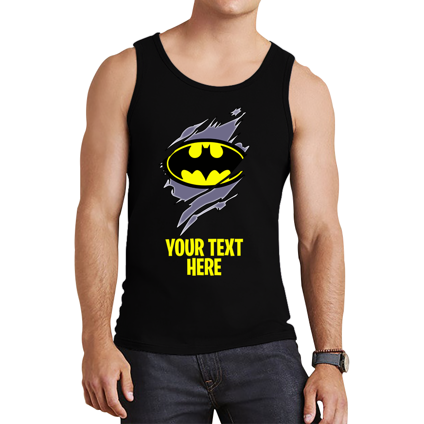 Personalised Batman Logo Tank Top