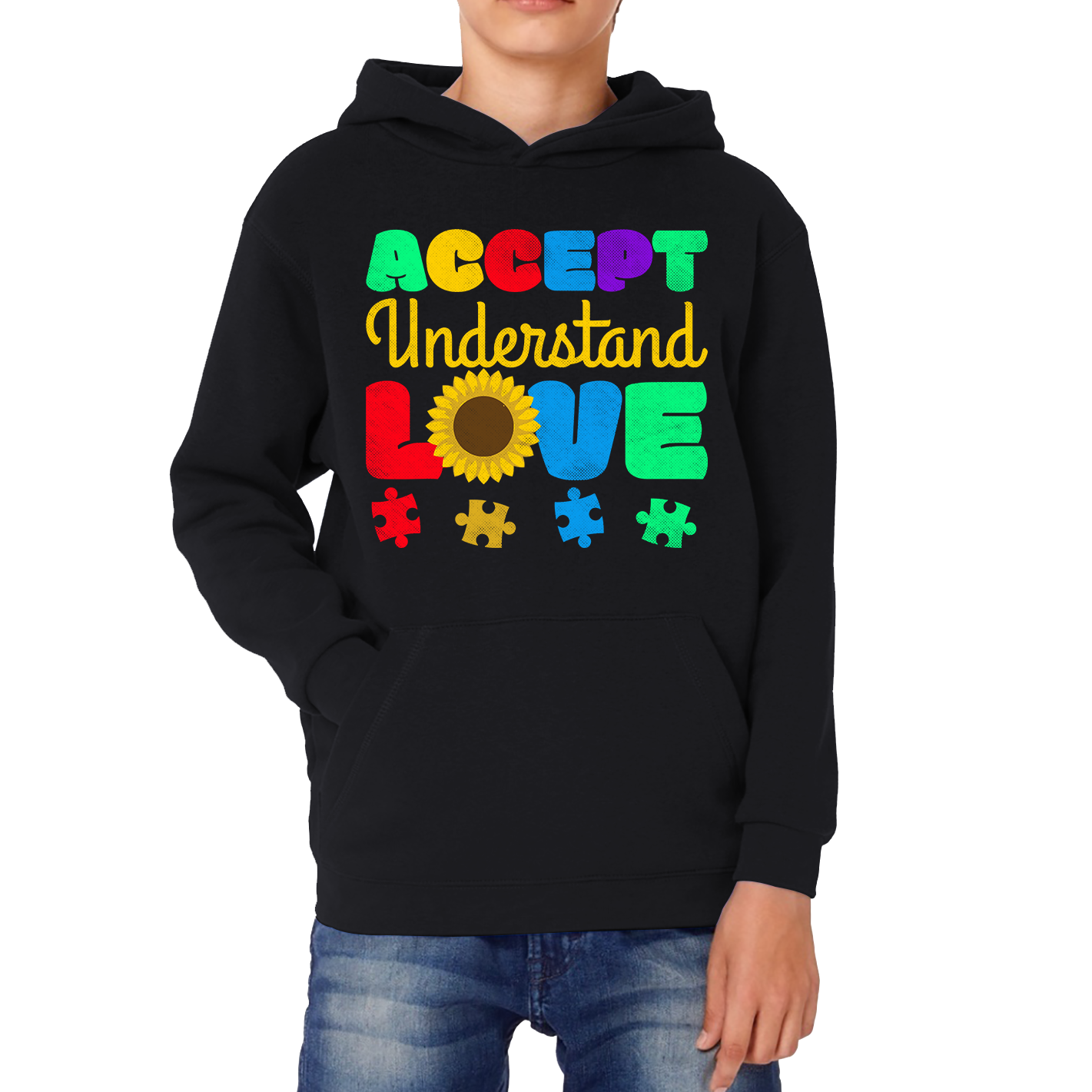 Accept Understand Love Autism Awareness Hoodie