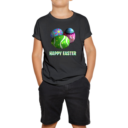 Happy Easter Bunny Colorful Egg Easter Bunny Egg Happy Easter Day Kids Tee