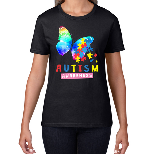 Autism Awareness Butterfly Design T Shirt