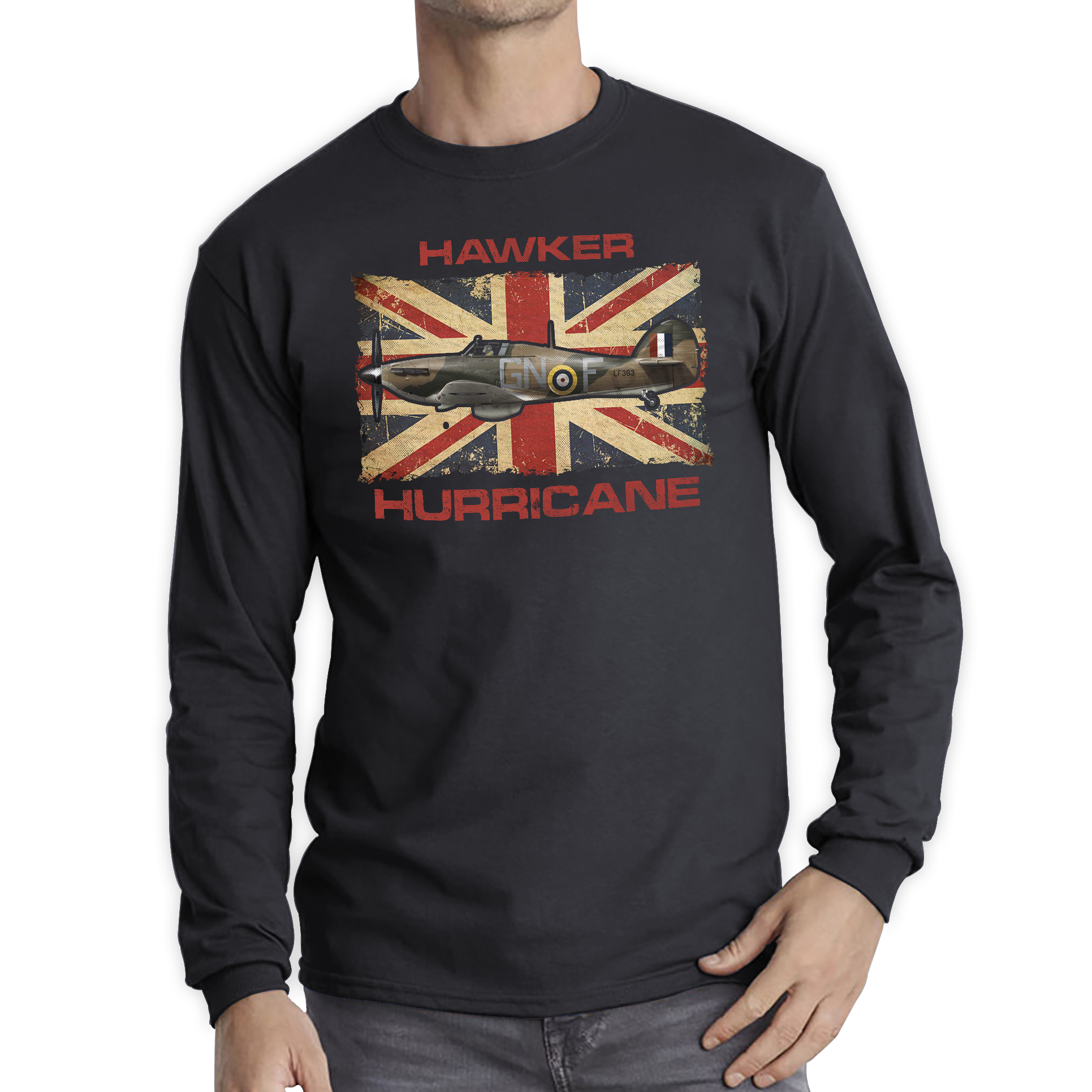 Vintage Hawker Hurricane British Veteran Air Force T Shirt