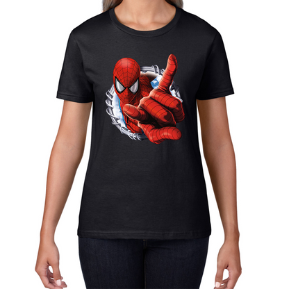 Spiderman Logo No Way Home Avengers Marvel Character Superhero Womens Tee Top