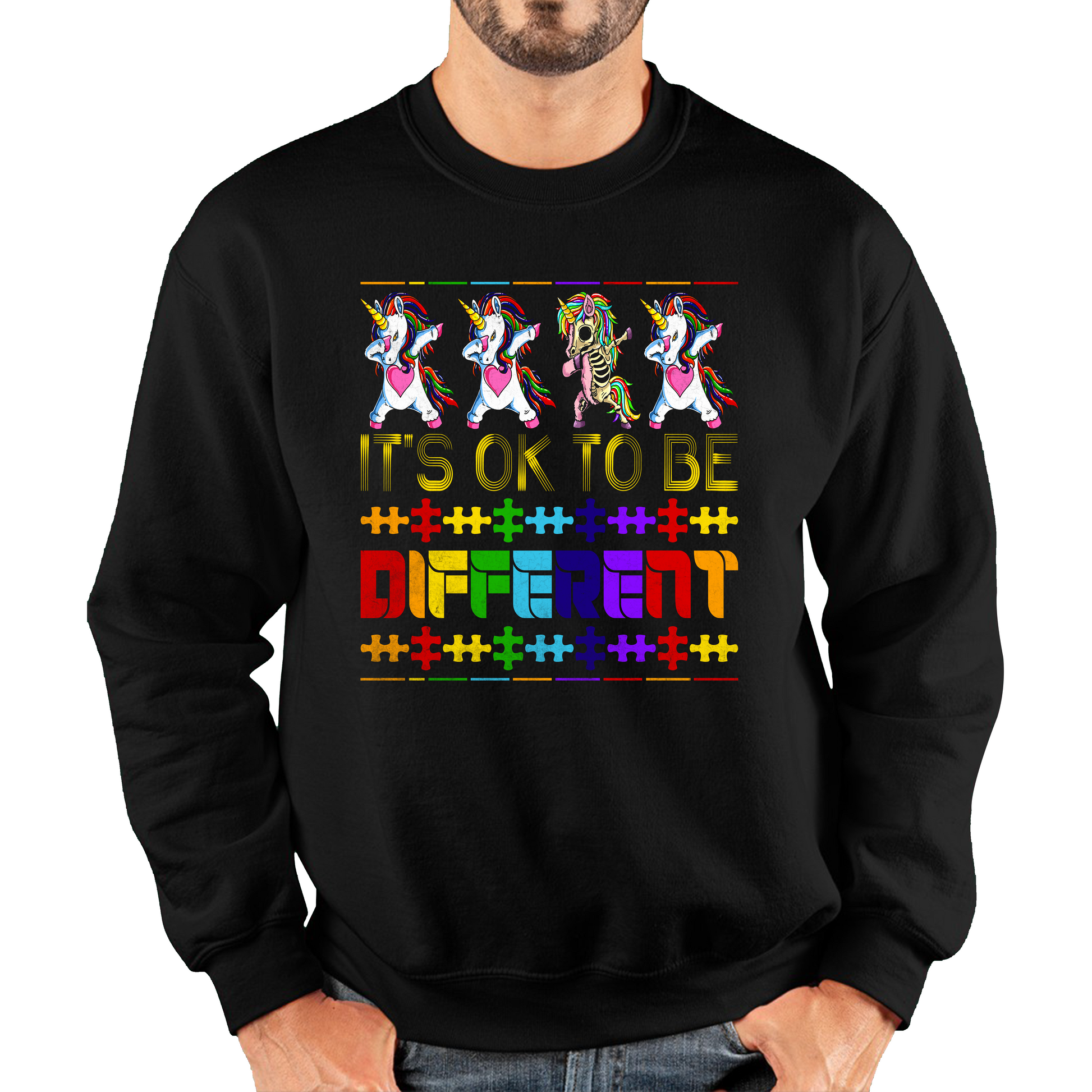 It's Ok To Be Different Autism Awareness Sweatshirt