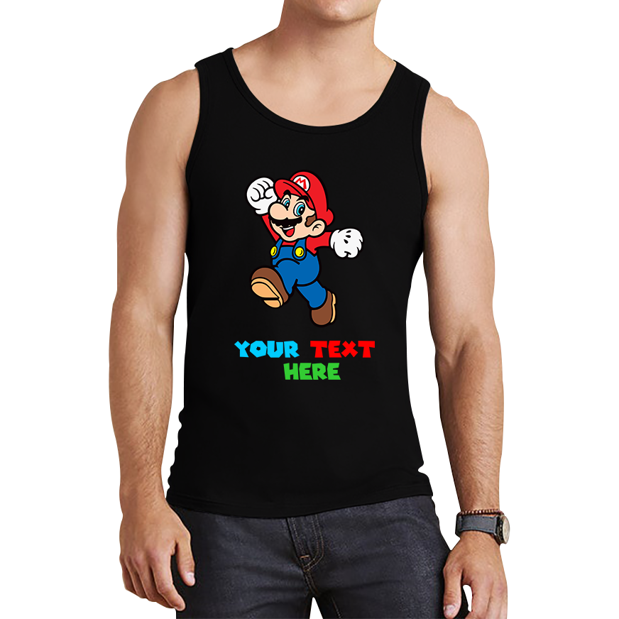 Personalised Super Mario Funny Tank Top