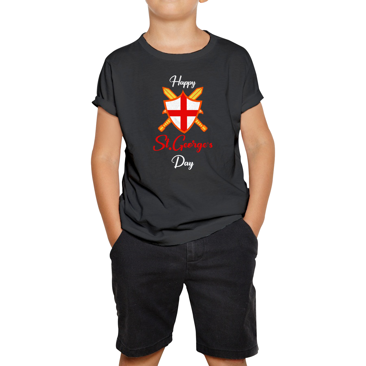 Happy St. George's Day Sword And Sheild T Shirt