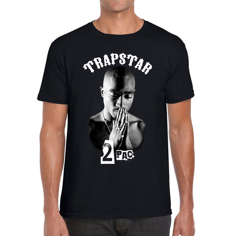 Trapstar 2pac T-Shirt Tupac Shakur American Rapper Hip Hop Lovers Music Gift Mens Tee Top
