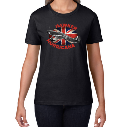 Vintage Hawker Hurricane British Veteran Fighter Aircraft Plane T Shirt