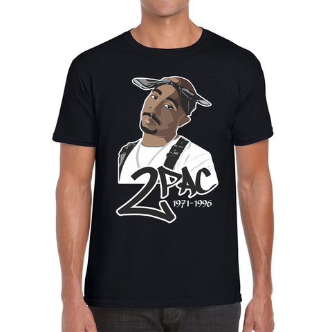 Vintage 90s 2Pac Tupac (1971-1996) Tee Top Tupac Shakur Hip Hop Memorial Legends Live Forever Adult T Shirt