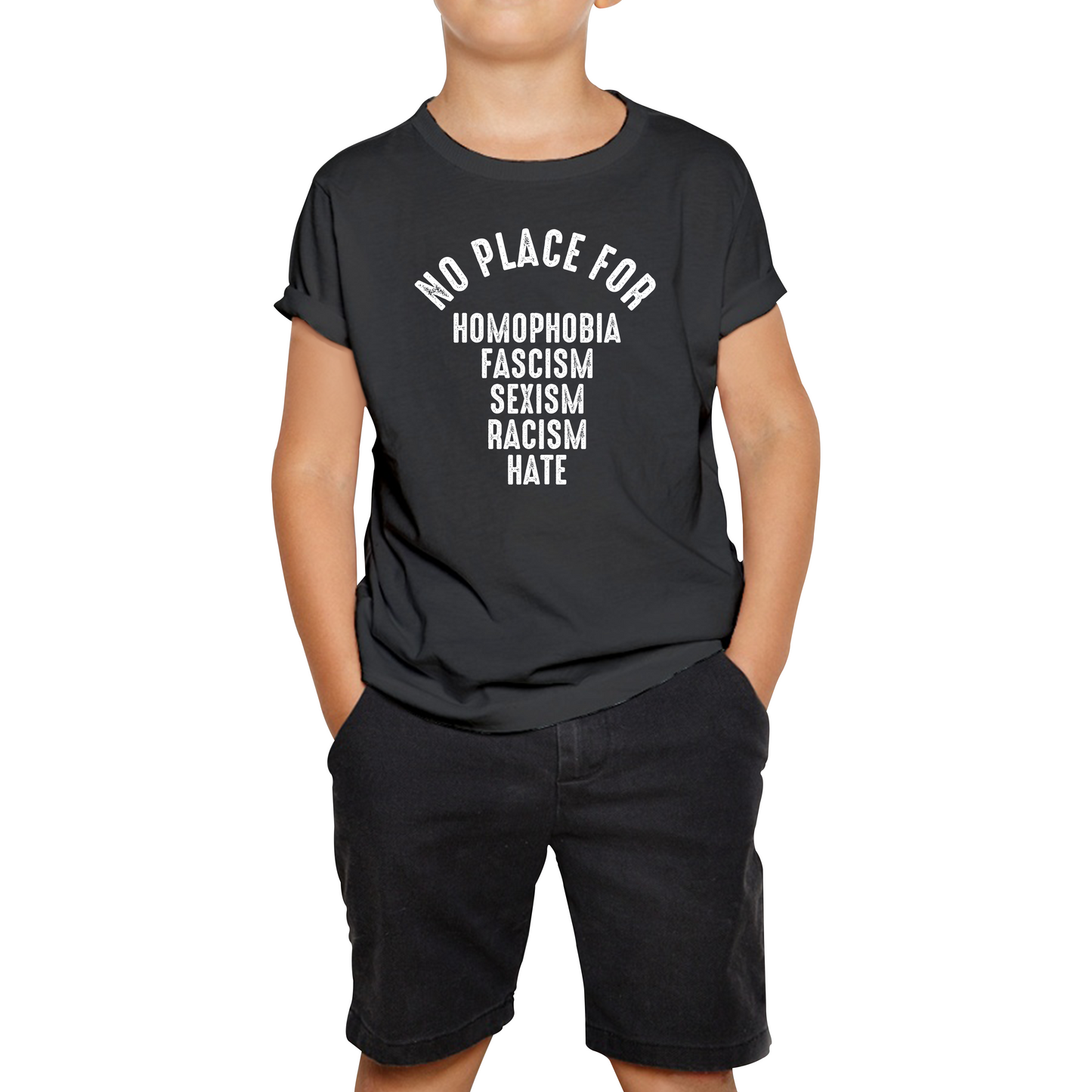 Fascism Sexism Racism Hate No Place For Homophobia T Shirt