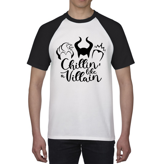 Disney Villains Chillin Like A Villain Baseball T Shirt