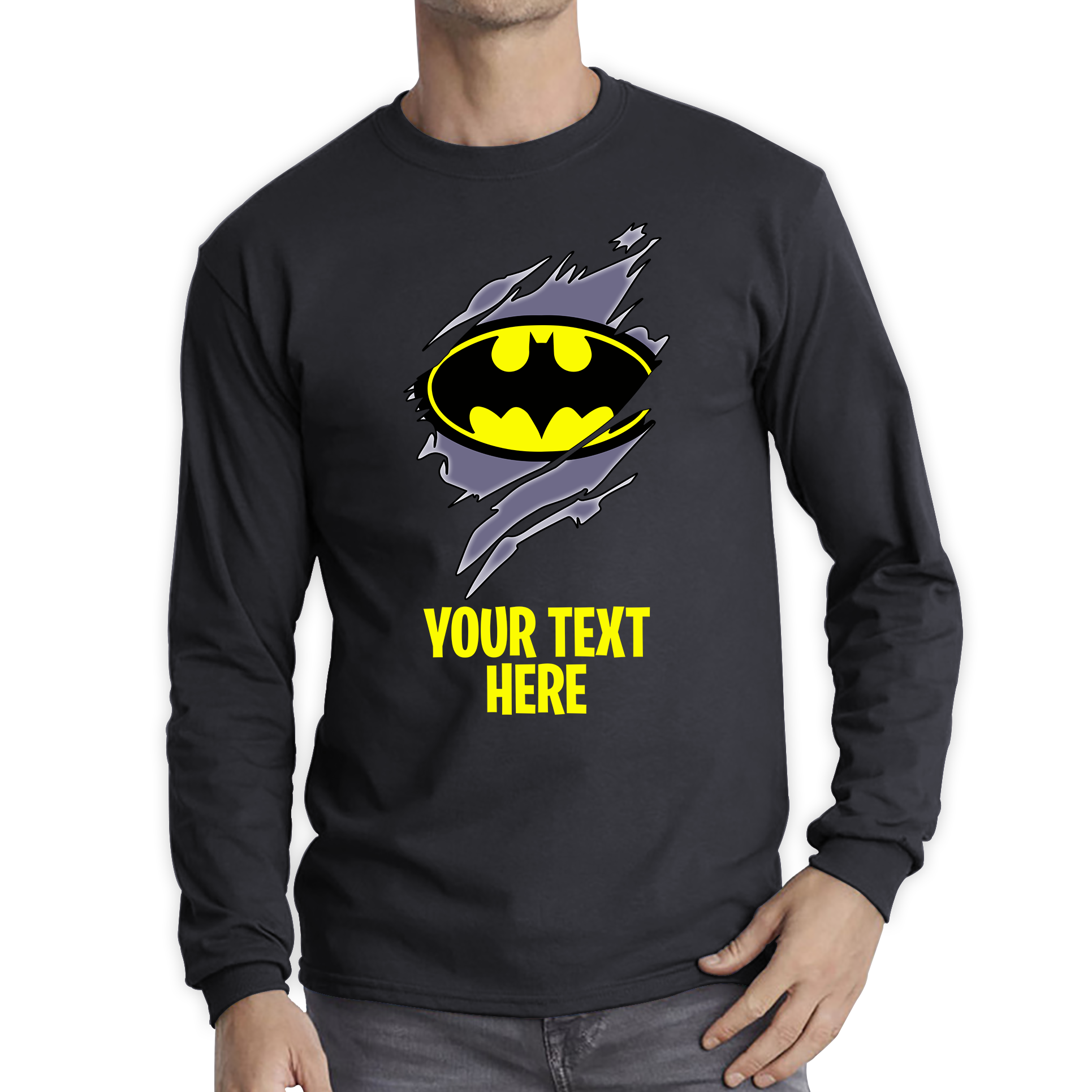 Personalised Batman Logo T Shirt