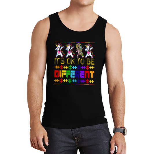 It's Ok To Be Different Autism Awareness Tank Top