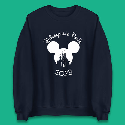 Disney Land Paris 2023 Mickey Mouse Minnie Mouse Cartoon Magical Kingdom Disney Castle Disneyland Vacation Trip Unisex Sweatshirt