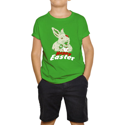 Happy Easter Day Easter Bunny Cute Easter Rabbit Easter Day Hoppy Easter Bunnies Kids Tee