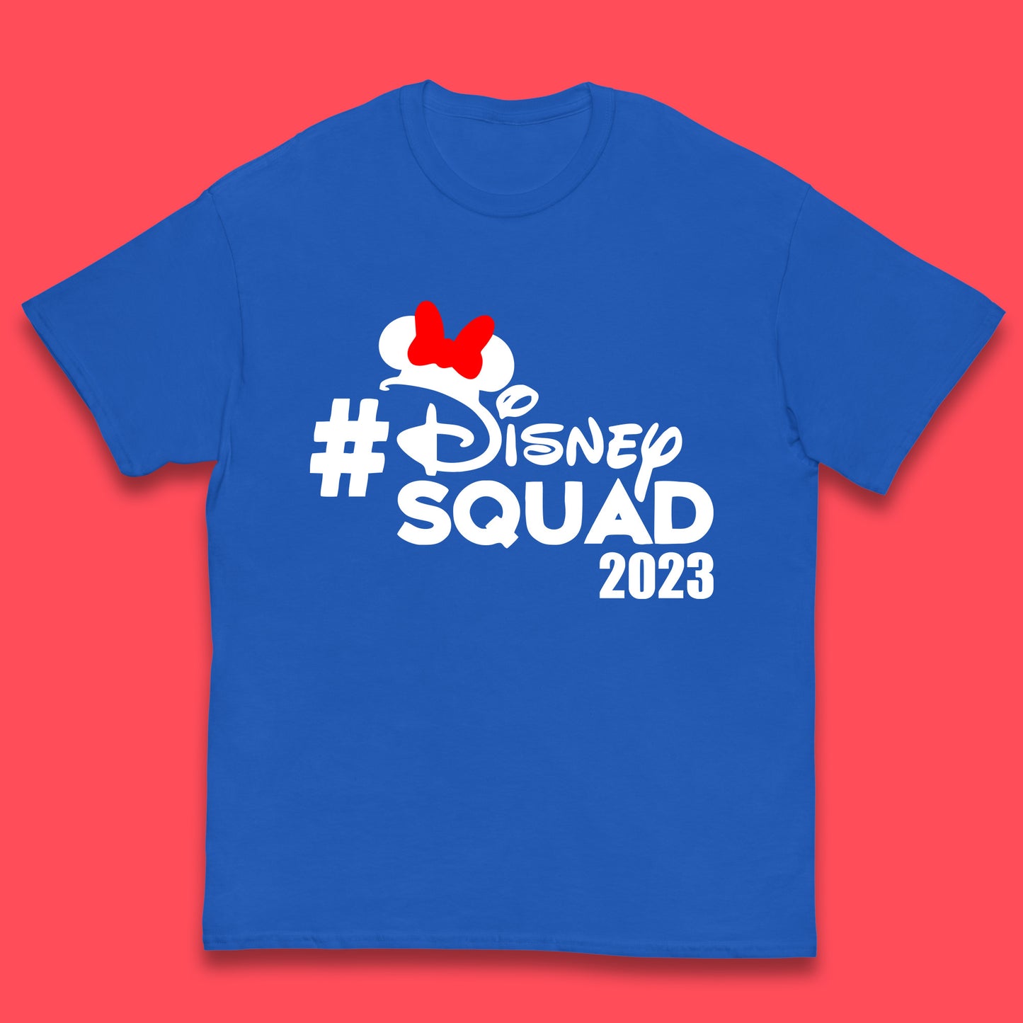 Disney Squad 2023 Mickey Mouse Minnie Mouse Cartoon Festive Disneyland Trip Kids T Shirt