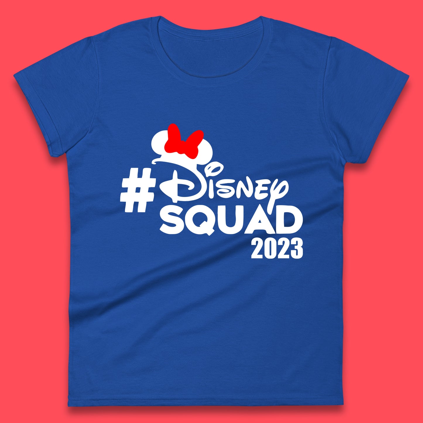 Disney Squad 2023 Mickey Mouse Minnie Mouse Cartoon Festive Disneyland Trip Vacations Womens Tee Top