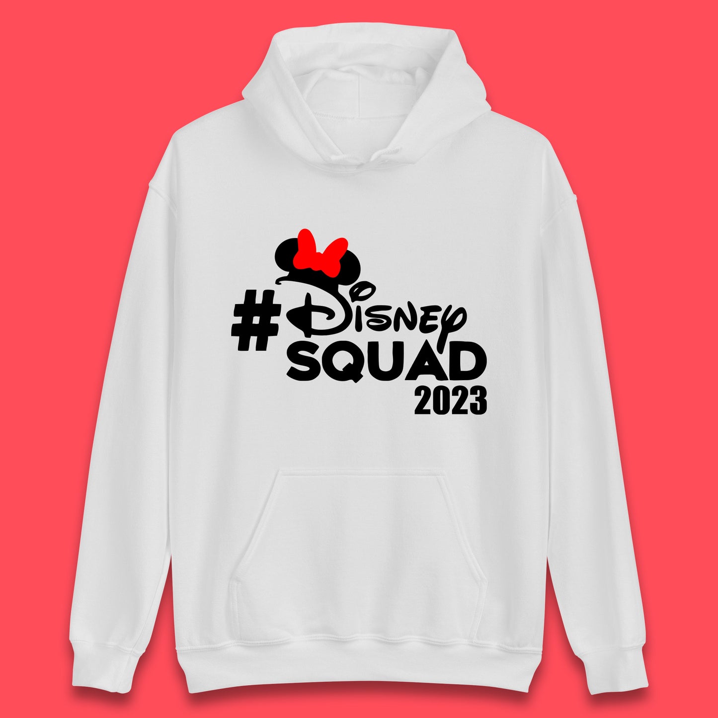 Disney Squad 2023 Mickey Mouse Minnie Mouse Cartoon Festive Disneyland Trip Vacations Unisex Hoodie