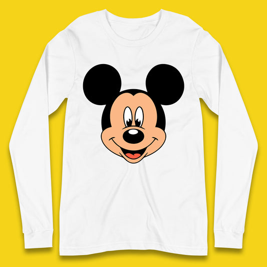 Disney Mickey Mouse Minnie Mouse Face Cartoon Character Disneyland Vacation Trip Disney World Long Sleeve T Shirt