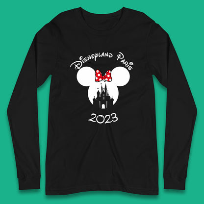 Disney Land Paris 2023 Mickey Mouse Minnie Mouse Cartoon Magical Kingdom Disney Castle Disneyland Vacation Trip Long Sleeve T Shirt