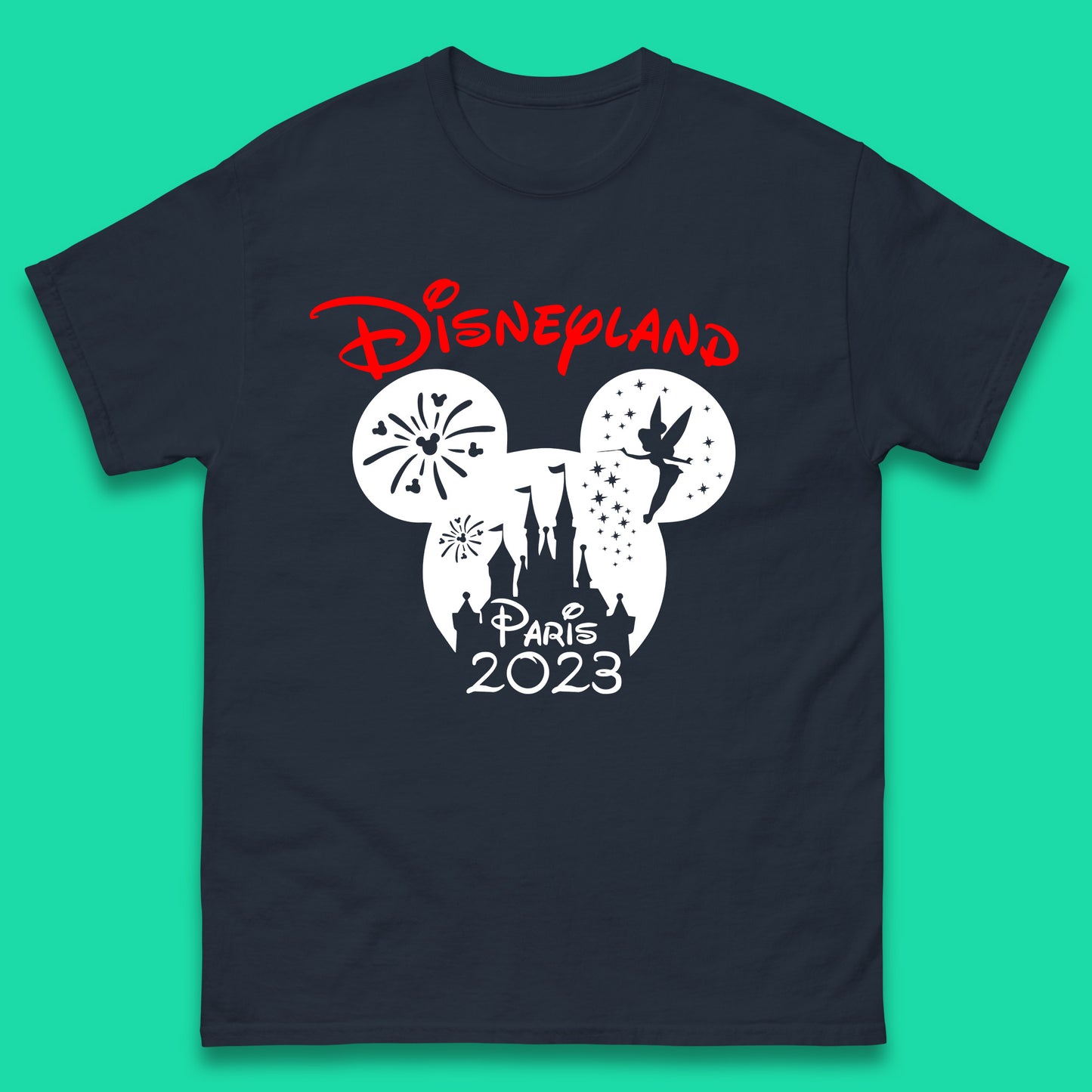 Disney Land Paris 2023 Disney Castle Mickey Mouse Minnie Mouse Cartoon Magical Kingdom Disneyland Vacation Trip Mens Tee Top