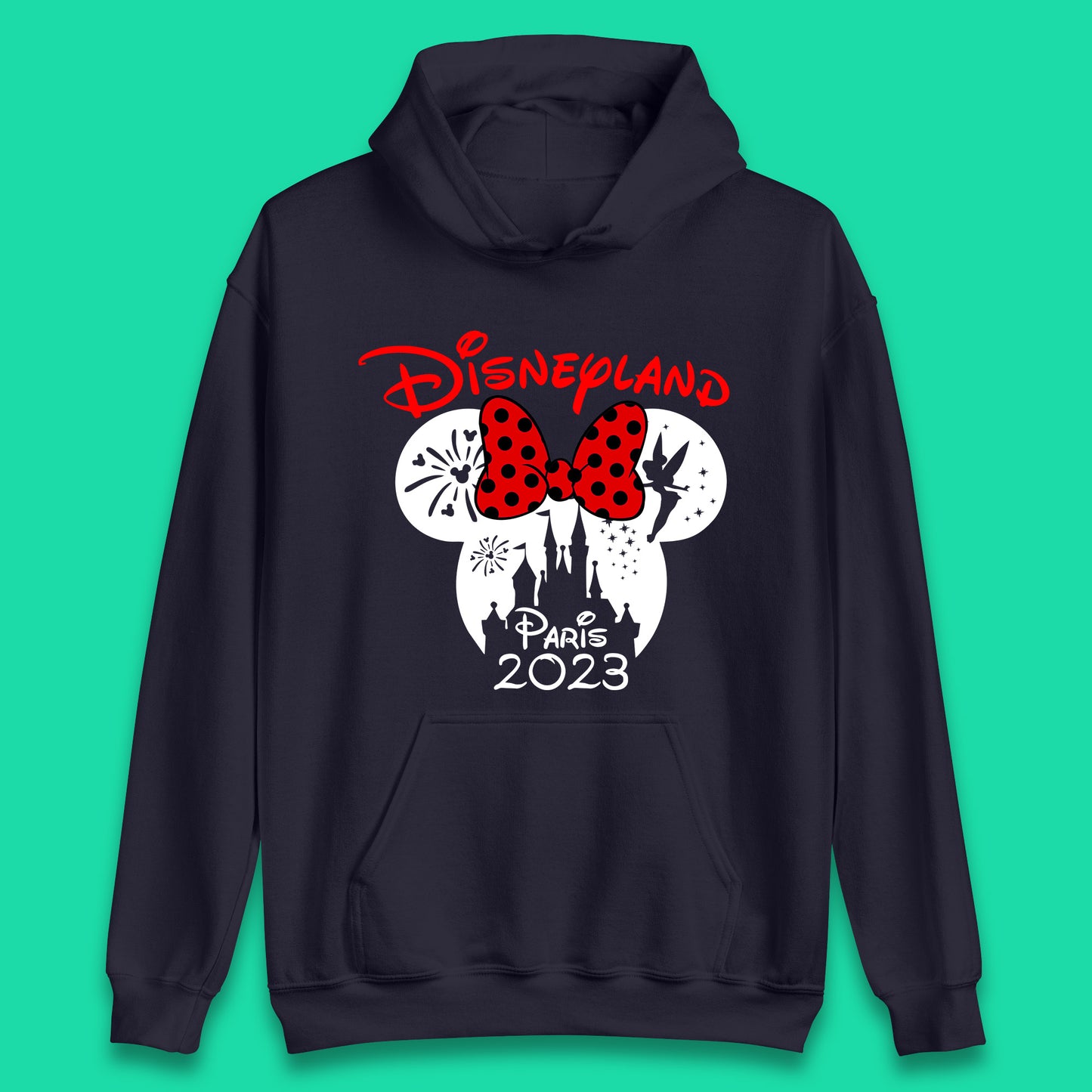 Disney Land Paris 2023 Disney Castle Mickey Mouse Minnie Mouse Cartoon Magical Kingdom Disneyland Vacation Trip Unisex Hoodie