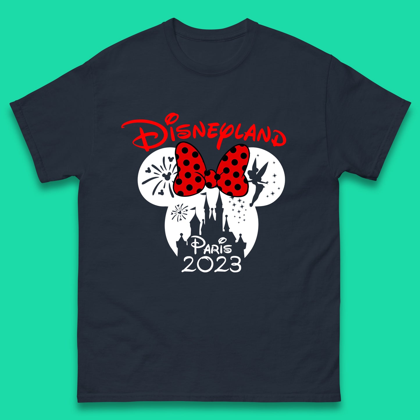 Disney Land Paris 2023 Disney Castle Mickey Mouse Minnie Mouse Cartoon Magical Kingdom Disneyland Vacation Trip Mens Tee Top