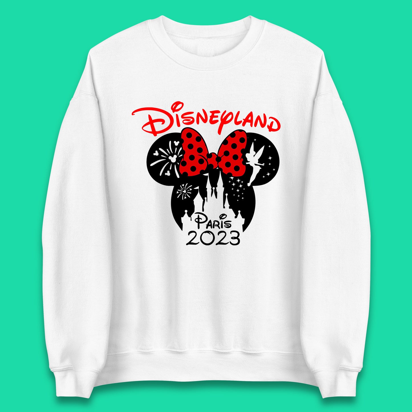 Disney Land Paris 2023 Disney Castle Mickey Mouse Minnie Mouse Cartoon Magical Kingdom Disneyland Vacation Trip Unisex Sweatshirt