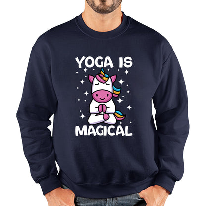 Namaste Unicorn Yoga Is Magical Unicorn Meditation Fitness Unicorn Lovers Yogi Gift Unisex Sweatshirt