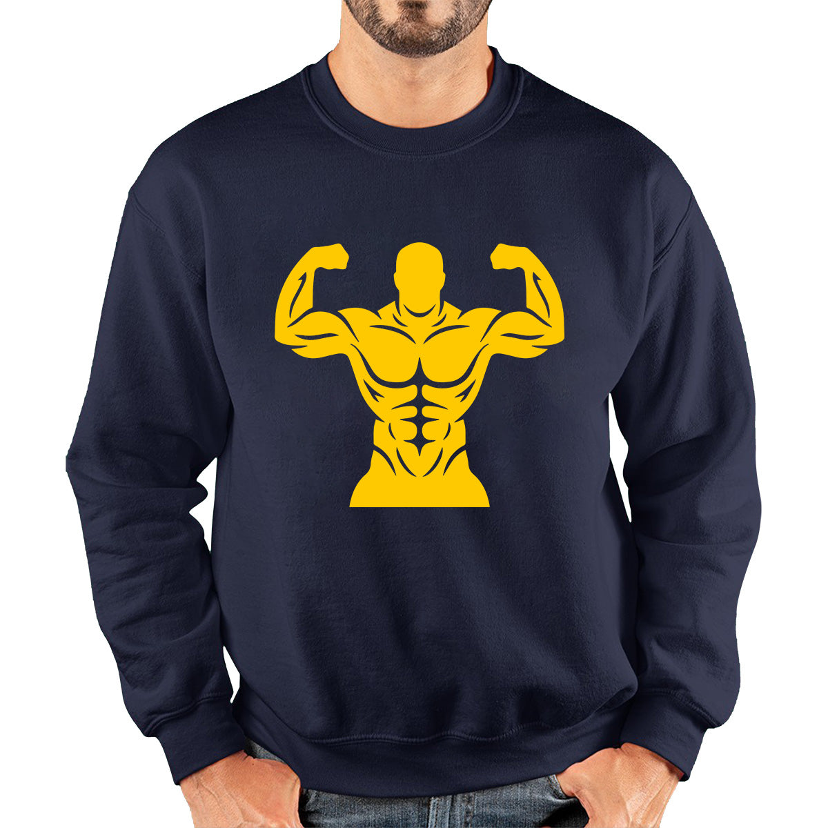 Muscle Bodybuilding Six Pack Abs Gym Fitness Workout Bodybuilding Abdominis Muscle Body Flexing Unisex Sweatshirt