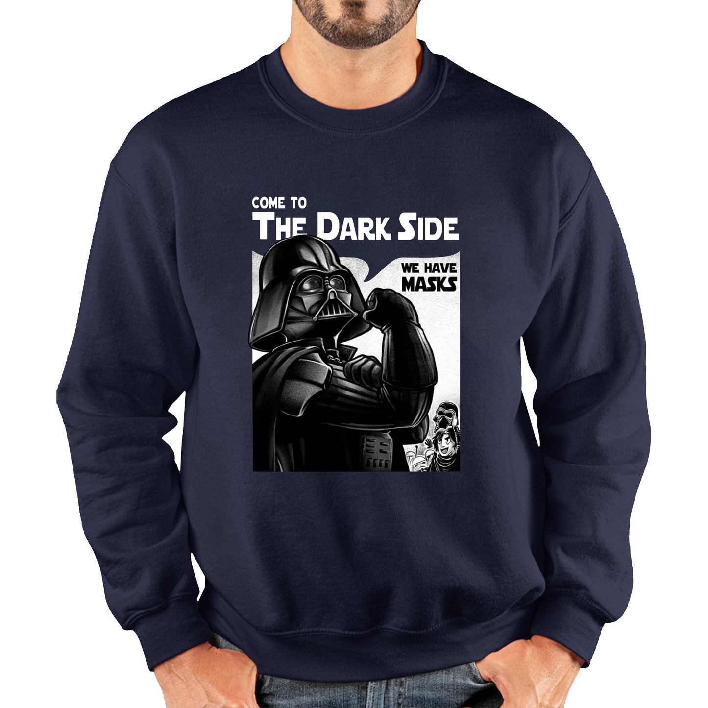 Star Wars Darth Vader Come To The Dark Side We Have Masks Star Wars Day Darth Vader 46th Anniversary Unisex Sweatshirt