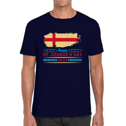 Happy St George's Day 2023 Saint George Cross England Flag Religious Warriors St George Day Mens Tee Top