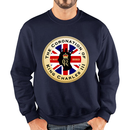 The Coronation Of King Charles III 6th May 2023 CR III Royal Crown United Kingdom Flag Unisex Sweatshirt