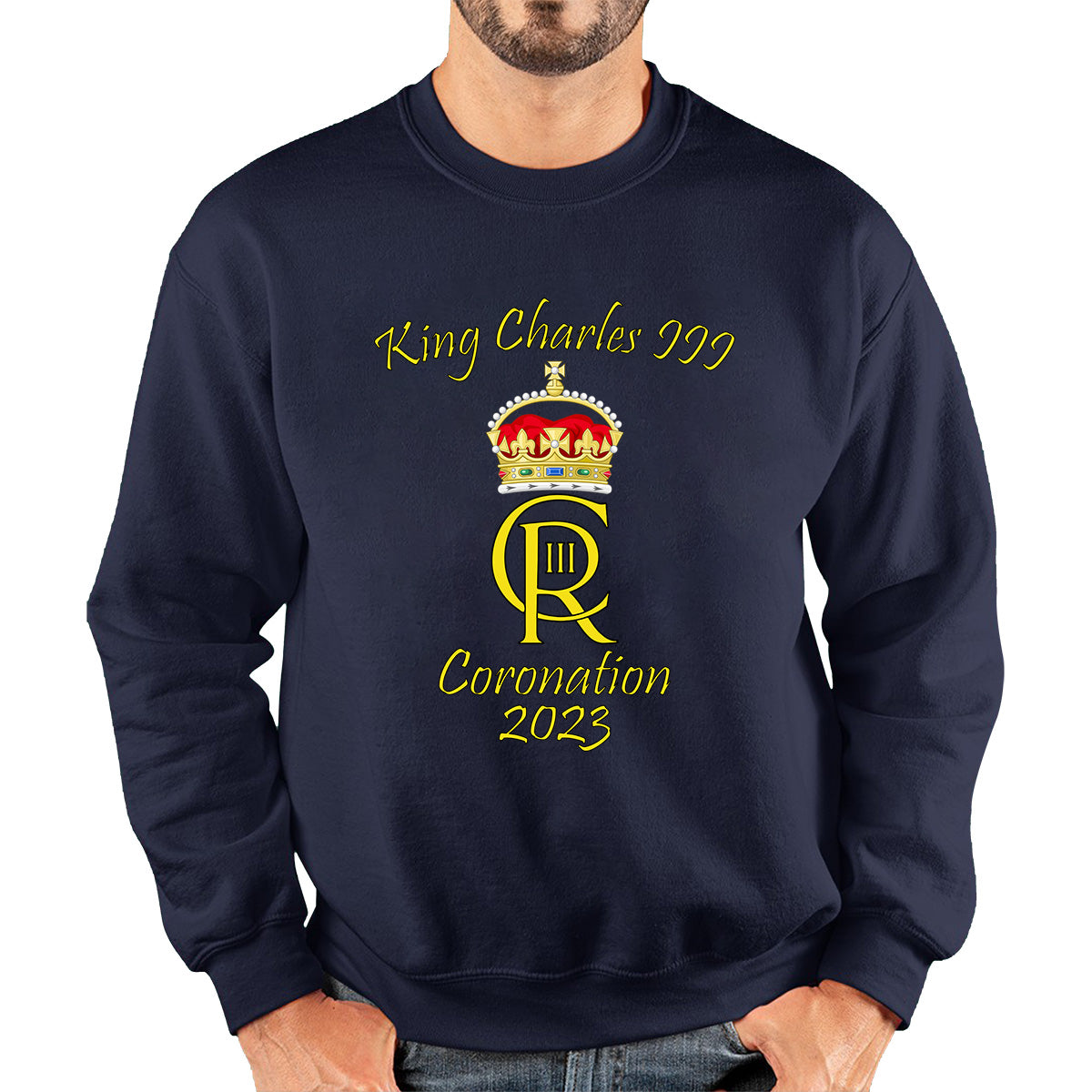 King Charles III Coronation 2023 Royal Crown Royal Cypher God Save The King Union Jack Unisex Sweatshirt