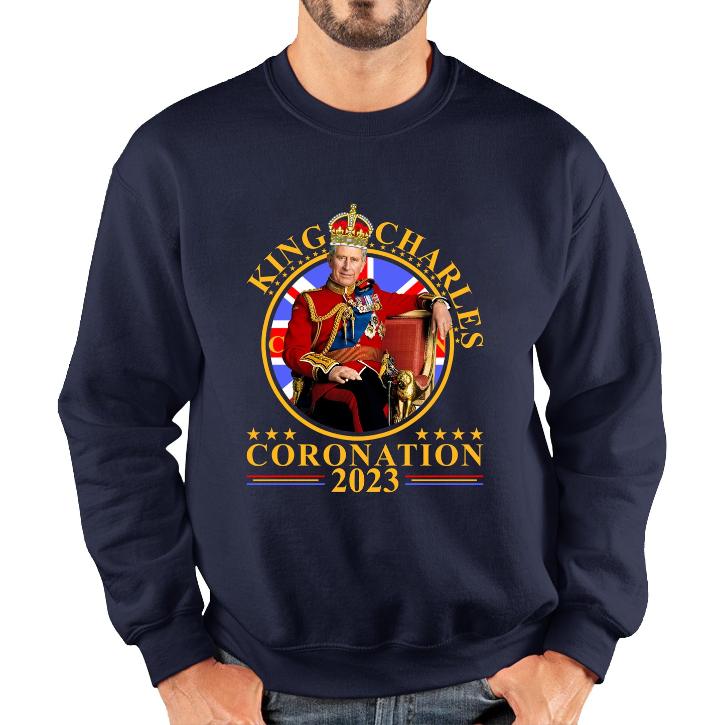 King Charles III Coronation 2023 Ruling Monarch Of England United Kingdom Royal Crown Unisex Sweatshirt