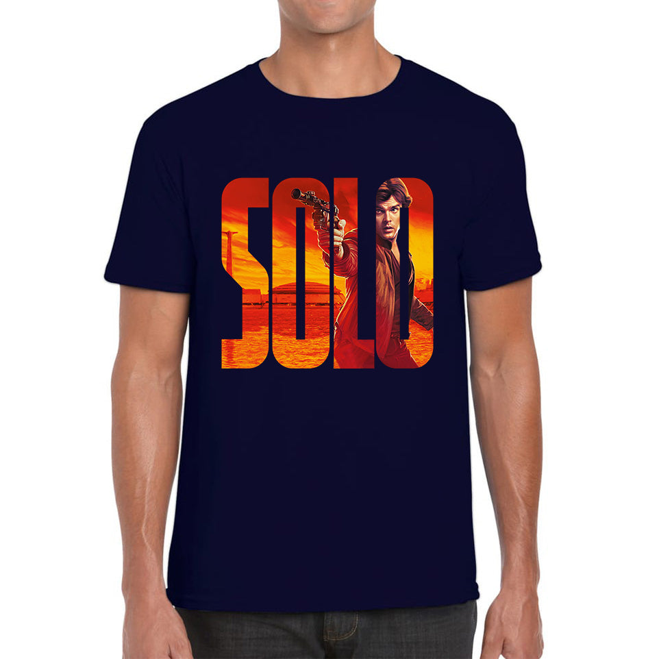 Han Solo Star Wars Fictional Character Solo A Star Wars Story Sci-fi Action Adventure Movie Star Wars Databank Mens Tee Top