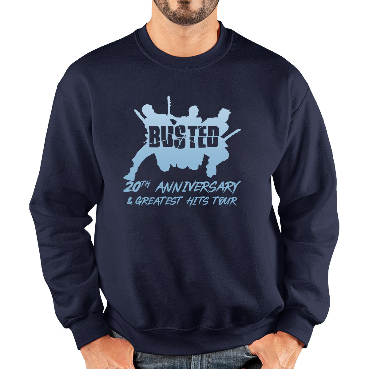 Busted 20th Anniversary & Greatest Hits Tour Busted Singers Musician Band Pop Punk Unisex Sweatshirt