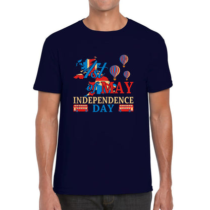 1st Of May British Independence Day UK Independence Day British Country Love Patriotism UK Union Jack Flag Mens Tee Top