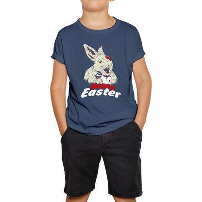 Happy Easter Day Easter Bunny Cute Easter Rabbit Easter Day Hoppy Easter Bunnies Kids Tee