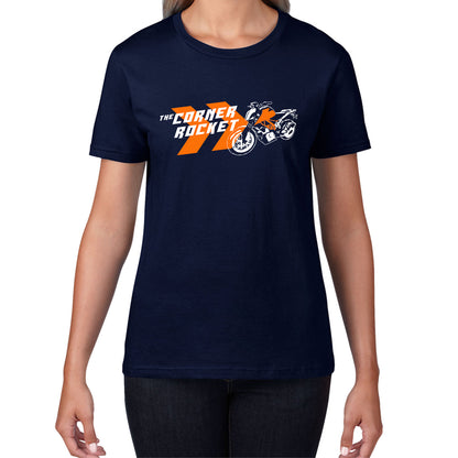 KTM 390 Duke The Corner Rocket Sports Bike Motorcycle Street Racing Bike KTM Lovers Street Rider Motorbike Lover Womens Tee Top