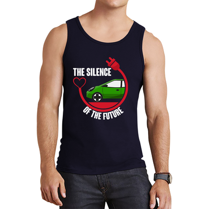 The Silence Of the Future Funny Heart Electric Futuristic Car Tank Top