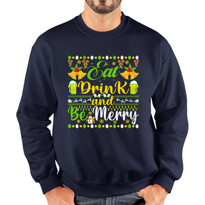 merry christmas beer sweatshirt